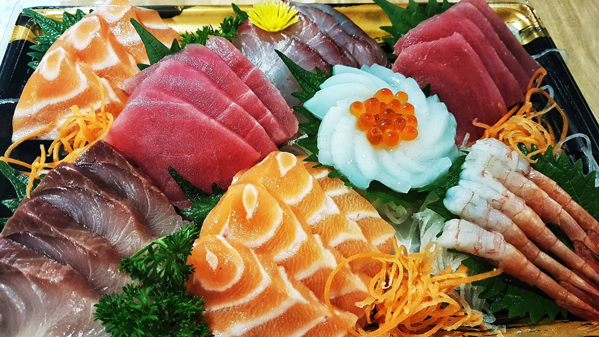 Sashimi Japanese food.